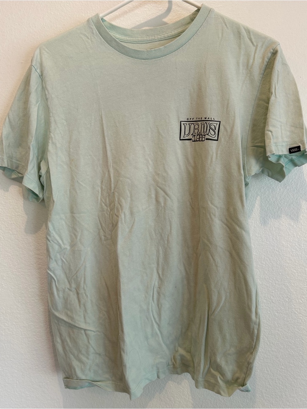 Vans Men's Mint Green Logo Tee